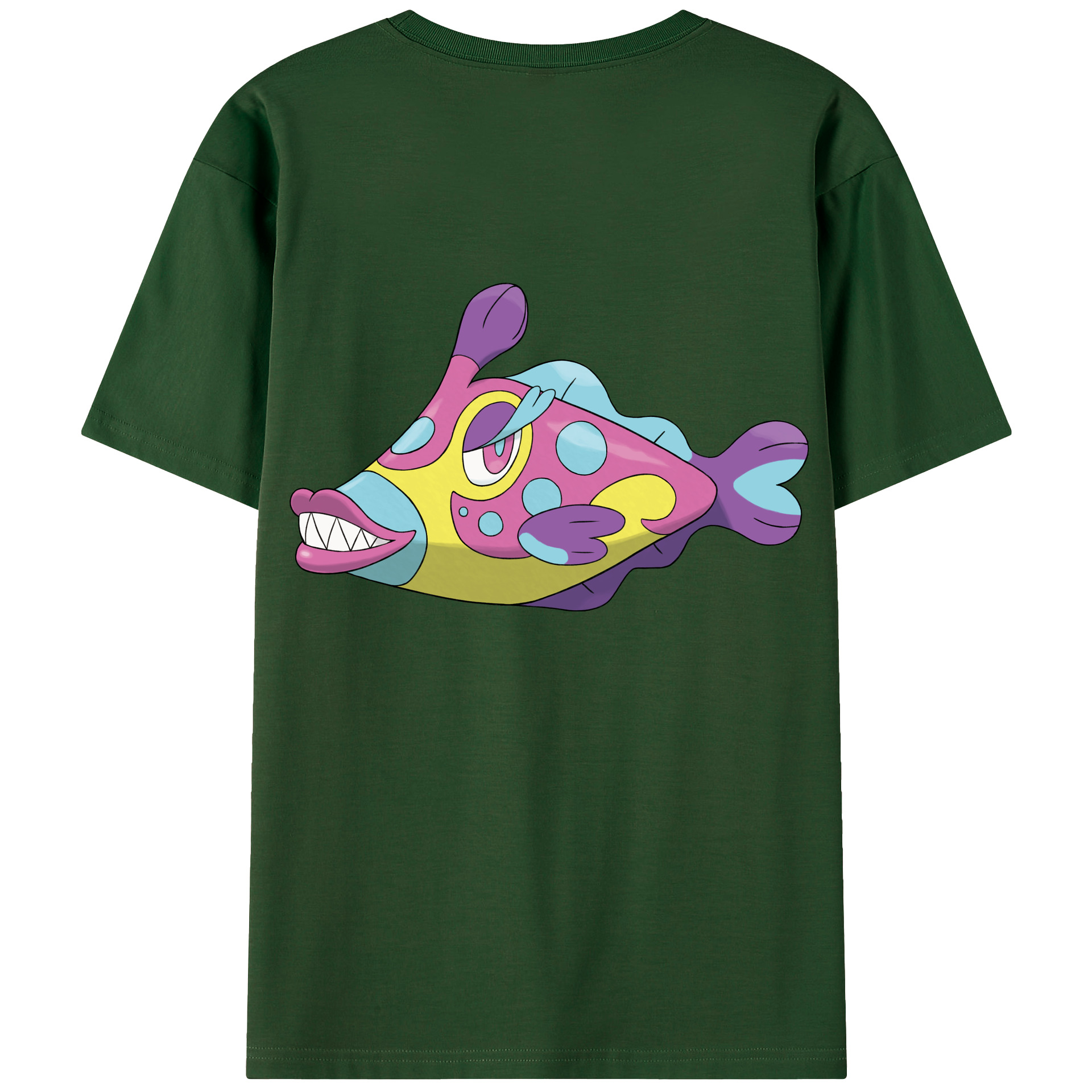 （画像用） ポケットモンスター Pokémon 綿100％半袖Tシャツ（背面プリント）